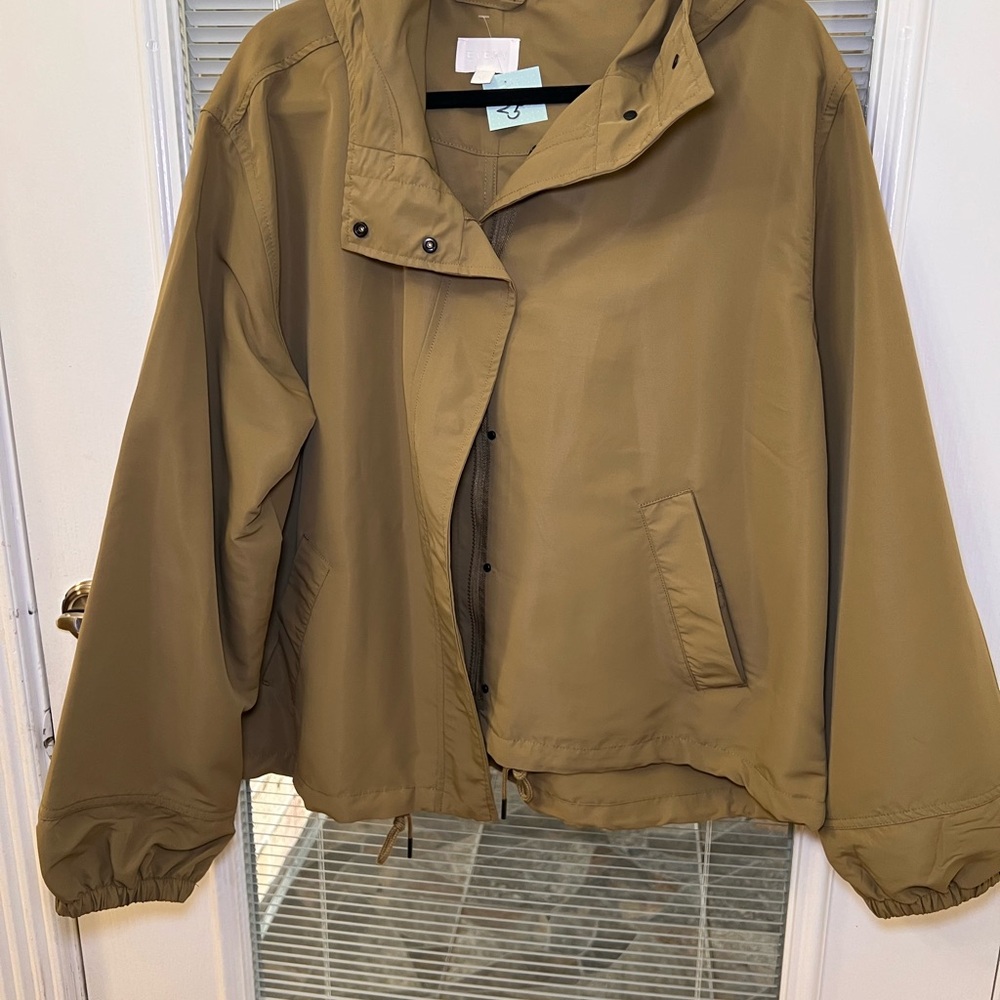 Tan Hooded Jacket
